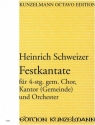 Festkantate fr Chor, Kantor (Gemeinde) und Orchester Partitur