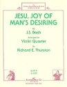 Jesu Joy of Man's Desiring for violin quartet