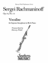 Vocalise op.34,14 for soprano sax and piano