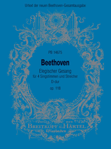 Elegischer Gesang op.118 fr gem Chor und Streicher Partitur