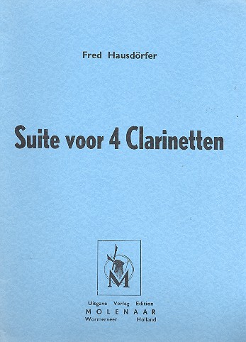 Suite fr 4 Klarinetten Partitur+Stimmen