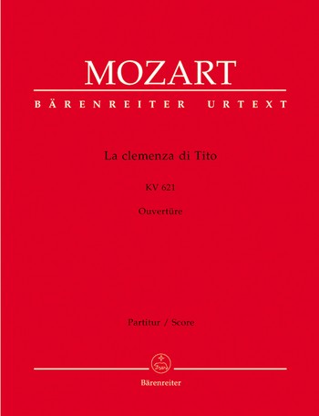 La clemenza di Tito KV621 Ouvertre fr Orchester Partitur