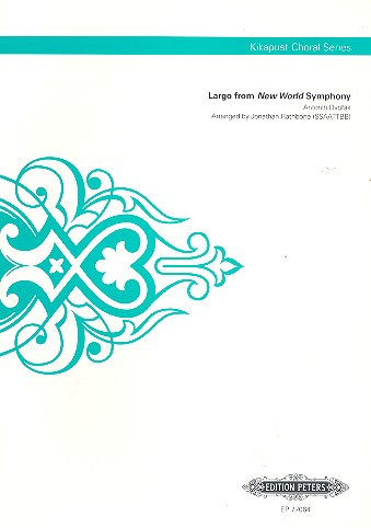 Largo from New World Symphony for mixed chorus (SSAATTBB) a cappella Score