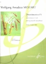 Divertimento no.1 KV136 pour quatuor de saxophones, partition+parties