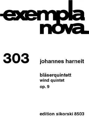 Blserquintett op.9 Partitur und Stimmen