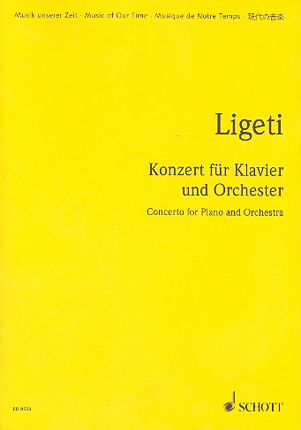 Konzert fr Klavier und Orchester Studienpartitur