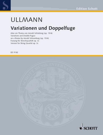 Variationen und Doppelfuge op. 3c fr Streichquartett Partitur und Stimmen