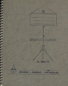 Notenbuch Marsch-Format hoch 12 Systeme 96 Seiten 13,5x17 cm Spiralbindung