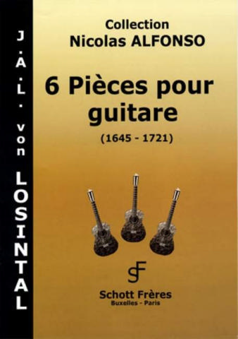 6 pieces pour guitare Alfonso, Nicolas, arr.