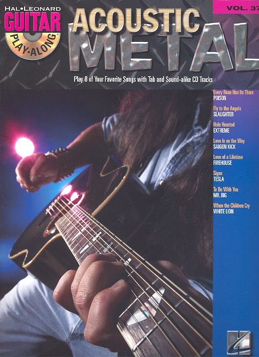 Acoustic metal (+CD): songbook for voice/guitar/tab guitar playalong vol.37