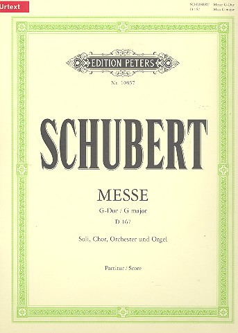 Messe G-Dur D167 fr Soli, gem Chor und Orchester Partitur