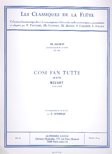 Ariette du Cosi fan tutte pour flute et piano