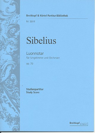 Luonnotar op.70 fr Gesang und Orchester Studienpartitur