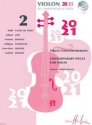 Violon 20-21 vol.2 (+CD) pices contemporaines pour 1-2 violons (avec et sans piano)