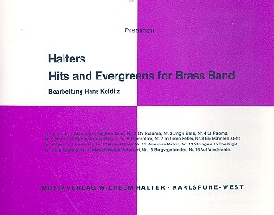 Halters Hits and Evergreens Band 1 fr Blasorchester Posaune 2 in C