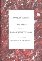 3 Arias para canto y piano