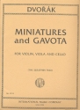 Miniatures op.75a  and  Gavota for violin, viola and cello score and parts