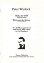 Hush my Child  and  Welcome to Spring for mixed chorus a cappella, score (en) Tomlinson, Fred, arr.