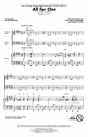 All for one for mixed chorus (SATB) and piano,  score