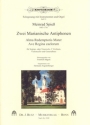 2 Marianische Antiphonen fr Solo (S/T), 2 Violinen, Violoncello und Bc Partitur und Instrumentalstimmen