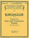 25 easy and progressive Studies op.100 for piano