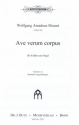 Ave verum corpus fr gem Chor (SABar) und Orgel Partitur (lat)