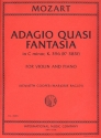 Adagio quasi fantasia c Minor KV396 (KV385f) for violin and piano