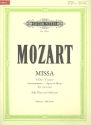 Missa C-Dur KV220 (196b) fr Soli, gem Chor und Orchester Partitur (la)