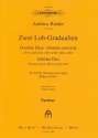 2 Lob-Gradualien fr gem Chor, Streicher und Orgel (Blser ad lib) Partitur