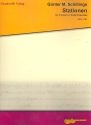 Stationen for 4 guitars (ensemble) score and parts