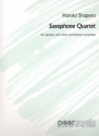 Quartet for 4 saxophones (SATBar) score and parts