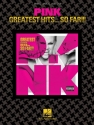 Pink: Greatest Hits so far songbook piano/vocal/guitar