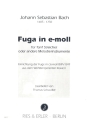 Fuga e-Moll BWV849 fr 5 Streicher (Melodieinstrumente) Partittur und Stimmen