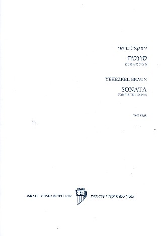 Braun, Yehezkel SONATA Floete solo