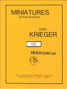 Miniatures for flute and piano