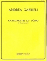 Ricercare del 12 tono no.2 for 3 trumpets (2 trp, clarinet), 2 trombones and tuba,   score and parts