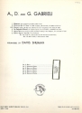 Canzoni  6 for clarinet, 2 cornets (trumpets), 2 trombones and tuba score and parts