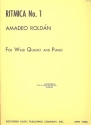 Ritmica No. 1 for flute, oboe, clarinet, bassoon, horn in F and piano score and parts