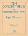 10 concert Pieces for beginning layers for string orchestra score