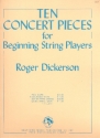 10 Concert Pieces for beginning string players for string orchestra condensed score