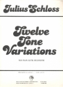 12 Tone Variations for 4 recorders (SATB) score and parts