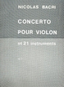 Concerto pour violon et 21 instruments partition e violon solo