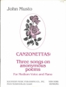 Canzonettas for medium voice and piano