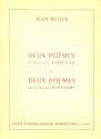 2 Poemes de Rimbaud - 2 poemes de Apollinaire pour chant et piano (frz)