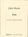 Trio for violin, violoncello and piano score and parts