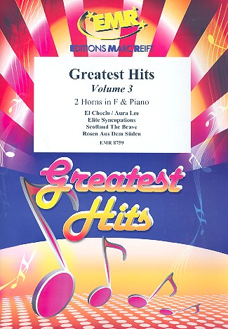 Greatest Hits vol.3: for 2 horns in F and piano (percussion ad lib) score and parts