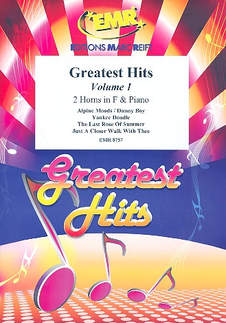 Greatest Hits vol.1: for 2 horns in F and piano (percussion ad lib) score and parts