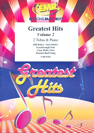 Greatest Hits vol.2: for 2 tubas and piano (percussion ad lib) score and parts