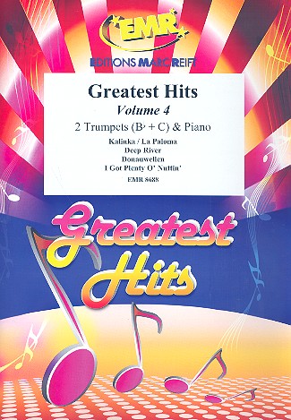 Greatest Hits vol.4: for 2 trumpets and piano (percussion ad lib) score and parts