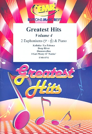 Greatest Hits vol.4: for 2 euphoniums and piano (percussion ad lib) score and parts